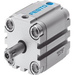 Festo Pneumatic Compact Cylinder - AEVUZ-100-15, 100mm Bore, 15mm Stroke, AEVUZ Series, Single Acting