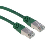 RS PRO Cat6 Male RJ45 to Male RJ45 Ethernet Cable, S/FTP, Green PVC Sheath, 2m