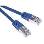 RS PRO Cat6 Male RJ45 to Male RJ45 Ethernet Cable, S/FTP, Blue PVC Sheath, 2m