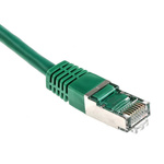 RS PRO Cat6 Male RJ45 to Male RJ45 Ethernet Cable, S/FTP, Green PVC Sheath, 1m
