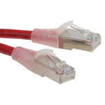 RS PRO Cat5e Male RJ45 to Male RJ45 Ethernet Cable, F/UTP, Red PVC Sheath, 5m