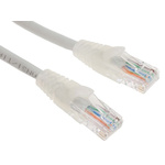 RS PRO Cat5e Male RJ45 to Male RJ45 Ethernet Cable, U/UTP, Grey LSZH Sheath, 2m