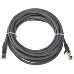 RS PRO Cat5e Male RJ45 to Male RJ45 Ethernet Cable, U/UTP, Grey LSZH Sheath, 5m