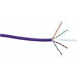 RS PRO Cat6 Ethernet Cable, U/UTP, Purple LSZH Sheath, 305m, Low Smoke Zero Halogen (LSZH)