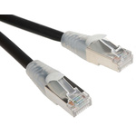 RS PRO Cat6 Male RJ45 to Male RJ45 Ethernet Cable, F/UTP, Black LSZH Sheath, 10m