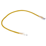 RS PRO Cat5e Male RJ45 to Male RJ45 Ethernet Cable, U/UTP, Yellow PVC Sheath, 0.5m