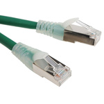 RS PRO Cat6 Male RJ45 to Male RJ45 Ethernet Cable, F/UTP, Green LSZH Sheath, 0.5m