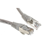 RS PRO Cat5e Male RJ45 to Male RJ45 Ethernet Cable, F/UTP, Grey PVC Sheath, 10m