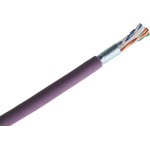 RS PRO Cat6 Ethernet Cable, F/UTP, Purple LSZH Sheath, 305m, Low Smoke Zero Halogen (LSZH)