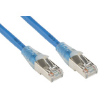 RS PRO Cat5e Male RJ45 to Male RJ45 Ethernet Cable, F/UTP, Blue PVC Sheath, 3m