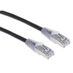 RS PRO Cat5e Male RJ45 to Male RJ45 Ethernet Cable, F/UTP, Black PVC Sheath, 3m