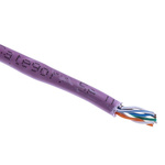 RS PRO Cat5e Ethernet Cable, U/UTP, Purple PVC Sheath, 305m, Low Smoke Zero Halogen (LSZH)