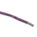 RS PRO Cat5e Ethernet Cable, F/UTP, Purple PVC Sheath, 305m, Low Smoke Zero Halogen (LSZH)