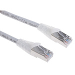 RS PRO Cat5e Male RJ45 to Male RJ45 Ethernet Cable, F/UTP, Grey PVC Sheath, 3m