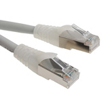 RS PRO Cat6 Male RJ45 to Male RJ45 Ethernet Cable, F/UTP, Grey LSZH Sheath, 3m