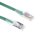 RS PRO Cat6 Male RJ45 to Male RJ45 Ethernet Cable, F/UTP, Green LSZH Sheath, 2m