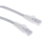 RS PRO Cat5e Male RJ45 to Male RJ45 Ethernet Cable, U/UTP, Grey PVC Sheath, 10m