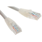 RS PRO Cat5e Male RJ45 to Male RJ45 Ethernet Cable, U/UTP, Grey LSZH Sheath, 10m