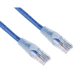 RS PRO Cat5e Male RJ45 to Male RJ45 Ethernet Cable, U/UTP, Blue PVC Sheath, 10m