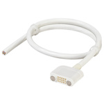 Rosenberger MultiMag 15 Series Male Magnetic Rectangular to Unterminated Coaxial Cable, 3m, Terminated