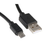 RS PRO Male USB A to Male USB Micro B USB Cable, 0.5m, USB 2.0