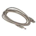 RS PRO Male USB A to Male USB A USB Cable, 2m, USB 2.0