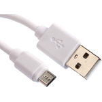 RS PRO Male USB A to Male USB Micro B USB Cable, 1m, USB 2.0