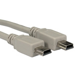 RS PRO Male USB Mini A to Male USB Mini B USB Cable, 2m, USB 2.0