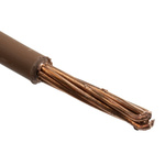 RS PRO Single Core Cable HO7Z-R Conduit & Trunking Cable, 10 mm² CSA , 450 V dc, 750 V ac, Brown LSZH 100m