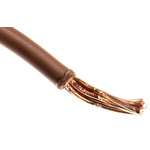 RS PRO Single Core Cable HO7Z-R Conduit & Trunking Cable, 16 mm² CSA , 450 V dc, 750 V ac, Brown LSZH 50m
