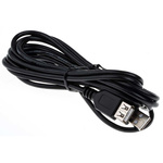 RS PRO Male USB A to Female USB A USB Extension Cable, 3m, USB 2.0 A