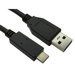 RS PRO Male USB A to Male USB C USB Cable, 2m, USB 3.0 A, USB 3.1 C