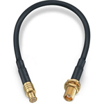 Wurth Elektronik Male MCX to Female MCX Coaxial Cable, 152.4mm, RG174 Coaxial, Terminated