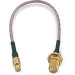 Wurth Elektronik Female RP-SMA to Male MCX Coaxial Cable, 152.4mm, RG178 Coaxial, Terminated