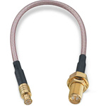 Wurth Elektronik Female RP-SMA to Male MCX Coaxial Cable, 152.4mm, RG316 Coaxial, Terminated