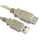 RS PRO Male USB to Female USB USB Extension Cable, 3m, USB 2.0