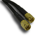 RF Solutions Male SMA to Male RP-SMA Coaxial Cable, 3m, RG58 Coaxial, Terminated
