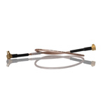 Samtec SMA Series Male MMCX to Male MMCX Coaxial Cable, 235mm, RF Coaxial, Terminated