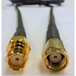 Mobilemark Female SMA to Male RP-SMA Coaxial Cable, 5m, RF195 Coaxial, Terminated