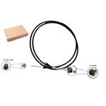 Okdo Male N Type to RP-SMA Coaxial Cable, CFD-200 Coaxial, Terminated