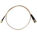 Mueller Electric Male BNC to Male SMA Coaxial Cable, 12in, RG316 Coaxial, Terminated