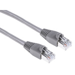 RS PRO Cat5e Male RJ45 to Male RJ45 Ethernet Cable, U/FTP, Grey, 3m