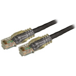 RS PRO Cat5e Male RJ45 to Male RJ45 Ethernet Cable, U/UTP, Black LSZH Sheath, 15m