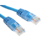 RS PRO Cat5e Male RJ45 to Male RJ45 Ethernet Cable, U/UTP, Blue LSZH Sheath, 30m