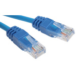 RS PRO Cat5e Male RJ45 to Male RJ45 Ethernet Cable, U/UTP, Blue LSZH Sheath, 20m