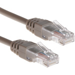 RS PRO Cat5e Male RJ45 to Male RJ45 Ethernet Cable, U/UTP, Grey LSZH Sheath, 15m