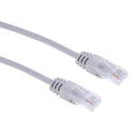 RS PRO Cat5e Male RJ45 to Male RJ45 Ethernet Cable, U/UTP, Grey LSZH Sheath, 30m