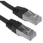 RS PRO Cat6 Male RJ45 to Male RJ45 Ethernet Cable, F/UTP, Black LSZH Sheath, 30m