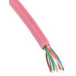 RS PRO Cat5 Ethernet Cable, U/UTP, Red PVC Sheath, 50m