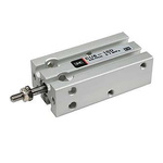SMC Pneumatic Piston Rod Cylinder - 25mm Bore, 100mm Stroke, CU Series, Double Acting